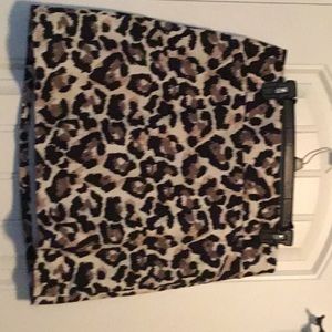 Leopard print skirt
